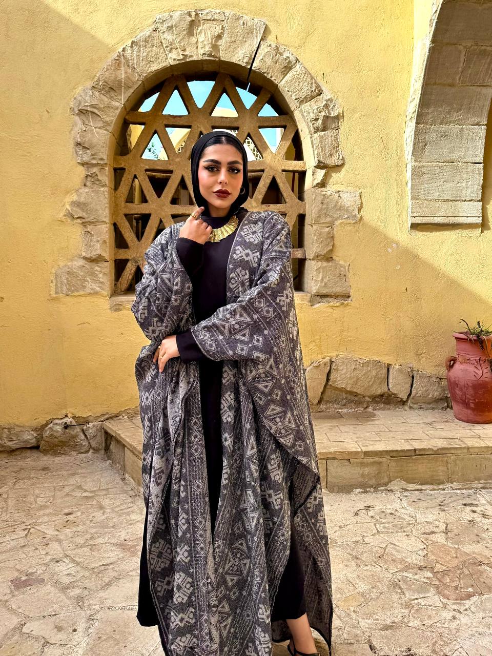 Jacquard Pattern Kaftan