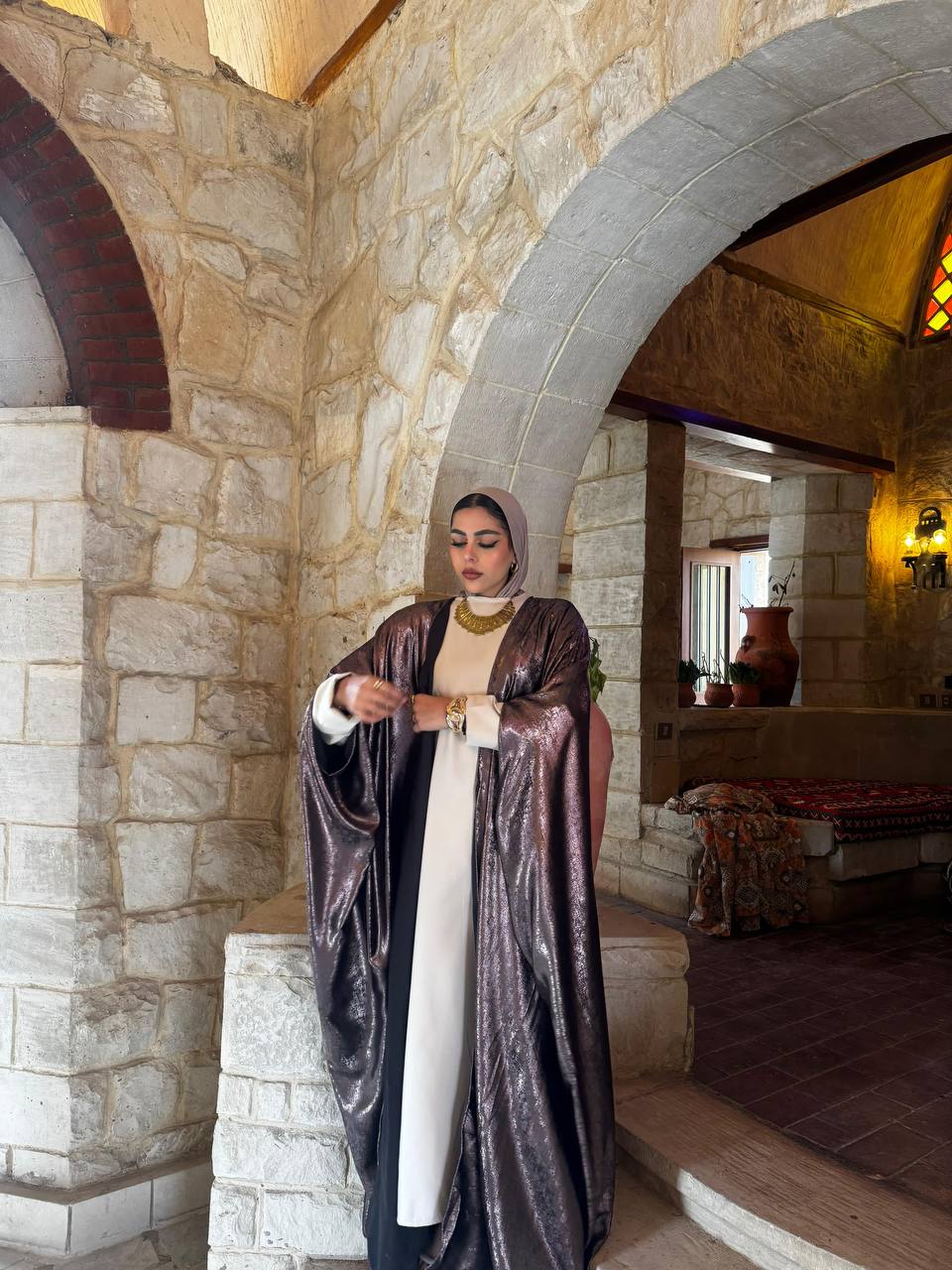 Moonlit Sheen Kaftan