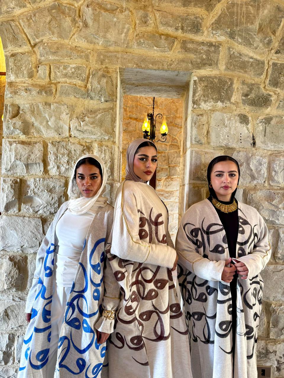 Calligraphy Linen Kaftan