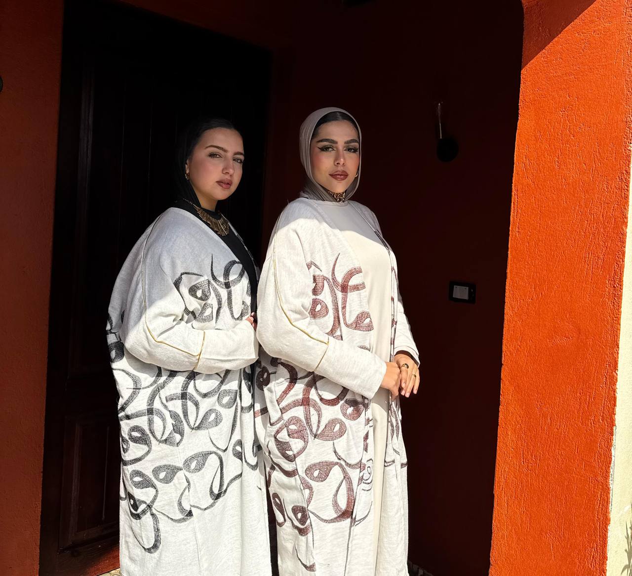 Calligraphy Linen Kaftan