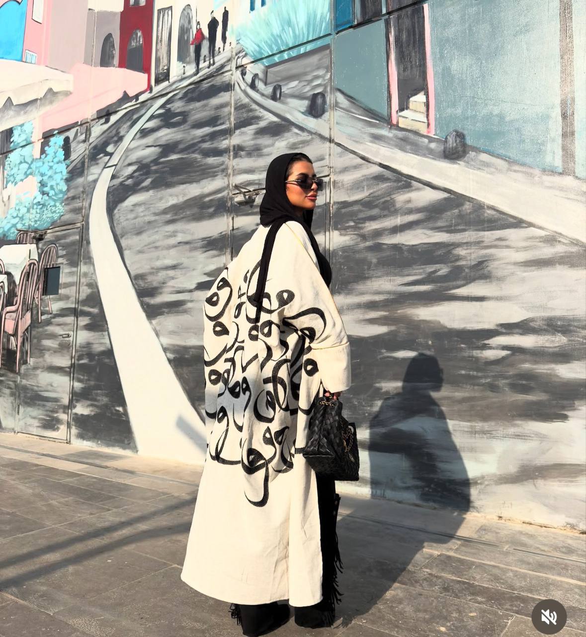 Calligraphy Linen Kaftan