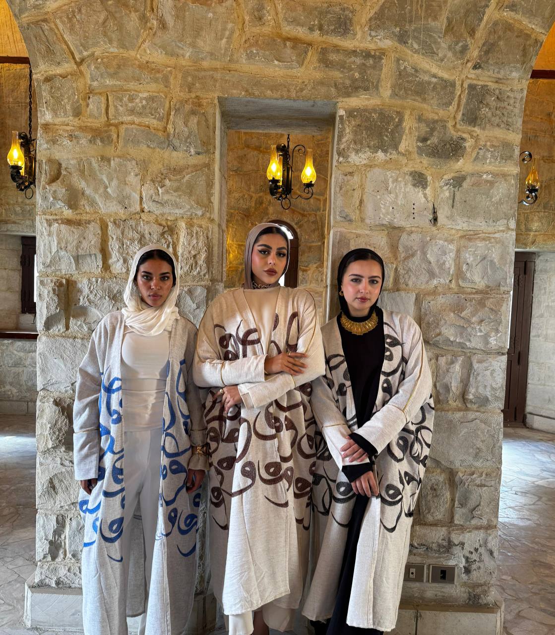Calligraphy Linen Kaftan