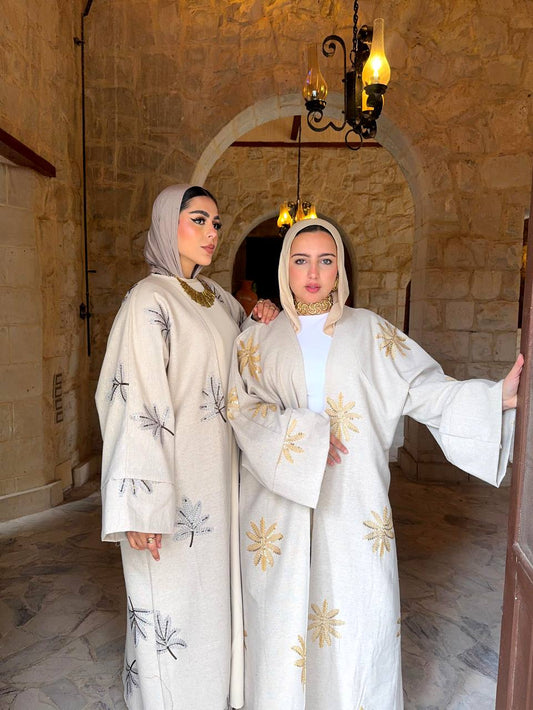 Palm Embroidery Kaftan
